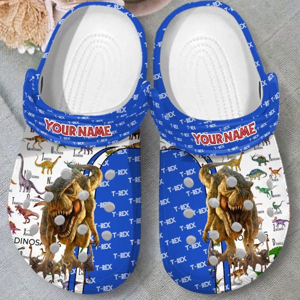 GCP2608301 mockup 03, Experience Supreme Comfort With Our Unisex Adults T-Rex Dinosaur Personalized Crocs, Personalized, Unisex
