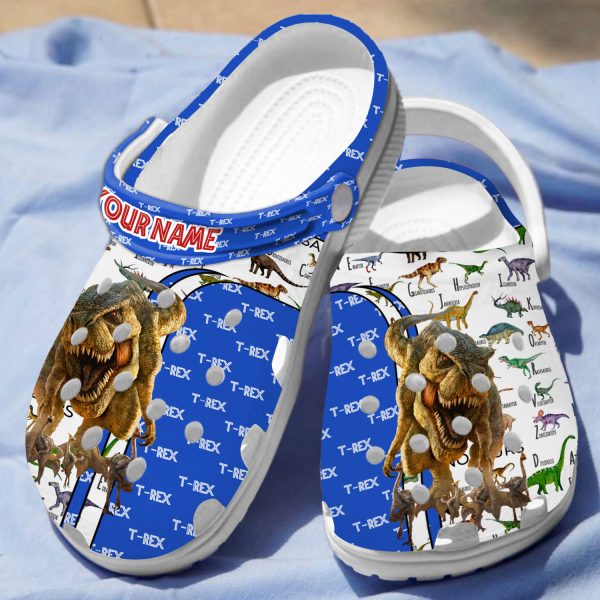 GCP2608301 mockup 04, Experience Supreme Comfort With Our Unisex Adults T-Rex Dinosaur Personalized Crocs, Personalized, Unisex