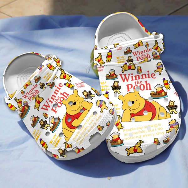 GMP22083014-mockup-02.jpg, Unisex White Winnie The Pooh Crocs Available For Adult And Kids, Adult, Classic, Kids, Unisex, White