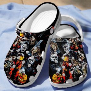 GTD0908112 ads3 600×600 1, Refresh your Halloween Attire With Our Adult Black Horror Movie Villains Classic Crocs, Adult, Black, Classic