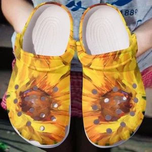 1645674616583, Beautiful Comfortable Sunflower Crocs, Perfect For Adult, Adult, Beautiful, Comfortable