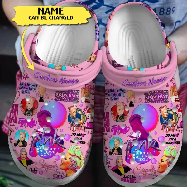 3 scaled 1, Perfect for Women, Personalized Stylish and Beautiful, Lovely Pink Summer Carnival Tour 2023 Crocs, Order Now for a Special Discount!, Beautiful, Personalized, Pink, Stylish, Women