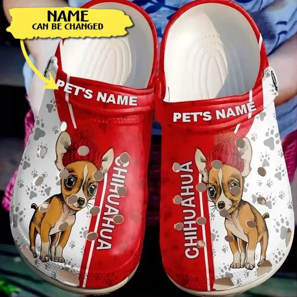 345159833 798213708539615 8516094702820162360 n jpg, Lightweight Non-slip And Water-Resistant Chihuahua Dog Limited Edition Custom Name Crocs, Safe For Outdoor Play!, Non-slip, Water-Resistant