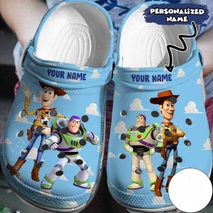 7872a632 5297 4fb2 9aa6 f8bb95de3ec7, Light Blue Personalized Toy Story Adult Crocs, Perfect For Outdoor Activities, Adult, Light Blue, Personalized