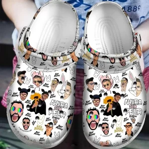 Bad Bunny Pattern Crocband Crocs Clog Shoes transformed transformed jpg