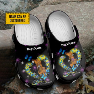 Capture1.PNG, New Design Water-Resistant And Personalized Love Dachshund Forever Crocs, Gift for Dog’s Mom And Dog’s Dad, Safe for Outdoor Play!, New Design, Personalized, Water-Resistant