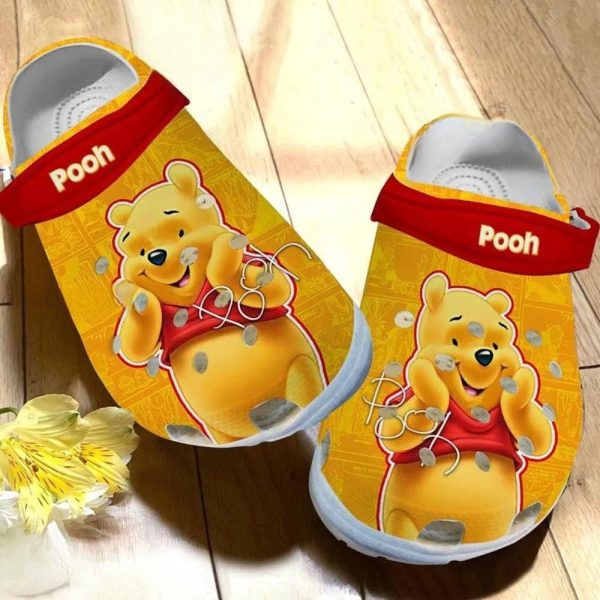 Disney Winnie The Pooh Crocs 1 removepics, So Cute Version Winnie The Pooh Yellow And Red Crocs, Cute, Red, Yellow