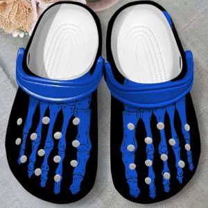 GAB0409109ch 3, Unisex Blue Skeleton Clogs, Classic Comfort Adult Crocs, Perfect For Outdoor Activities, Adult, Blue, Classic, Comfort, Outdoor, Unisex