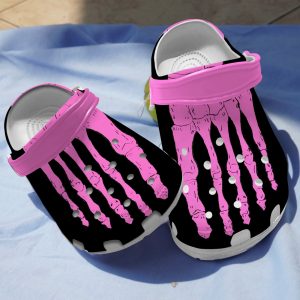 GAB0409111ch 2, Unisex Pink Skeleton Clogs, Classic Comfort Adult Crocs, Perfect For Outdoor Activities, Adult, Classic, Comfort, Outdoor, Pink, Unisex