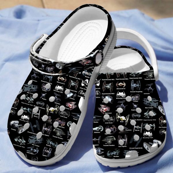 GAB0907102ch 4, New Star Wars Ship Collection Crocs, Easy To Clean & Slip Resistant, New