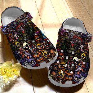 GAB1104208ch-ads-2-600×600-1.jpg, Adult’s Fuzzy Unisex Five Nights At Freddy’s Dark Crocs, Impressive Footwear Idea For Halloween, Adult, Fuzzy, Unisex