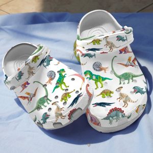 GAB2709103 2, Cute Dinosaurs Collection Crocs New Design Helps Drain Water And Debris When Kickin’ Around In Wet Conditions, Cute, Kids, New Design