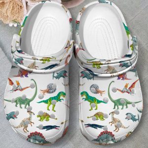 GAB2709103 3, Cute Dinosaurs Collection Crocs New Design Helps Drain Water And Debris When Kickin’ Around In Wet Conditions, Cute, Kids, New Design