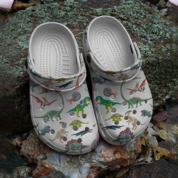 GAB2709103 5, Cute Dinosaurs Collection Crocs New Design Helps Drain Water And Debris When Kickin’ Around In Wet Conditions, Cute, Kids, New Design