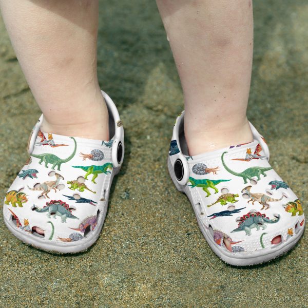 GAB2709103 kid 2, Cute Dinosaurs Collection Crocs New Design Helps Drain Water And Debris When Kickin’ Around In Wet Conditions, Cute, Kids, New Design