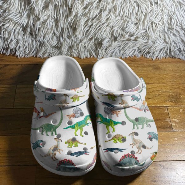 GAB2709103 kid 3, Cute Dinosaurs Collection Crocs New Design Helps Drain Water And Debris When Kickin’ Around In Wet Conditions, Cute, Kids, New Design