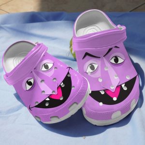GAD0401209 Count von Count ads1, Exclusive Design Of Crocs The Muppet Count Von Count Purple Clogs, Creative Idea For Daily Footwear, Adult, Exclusive, Kids, Purple