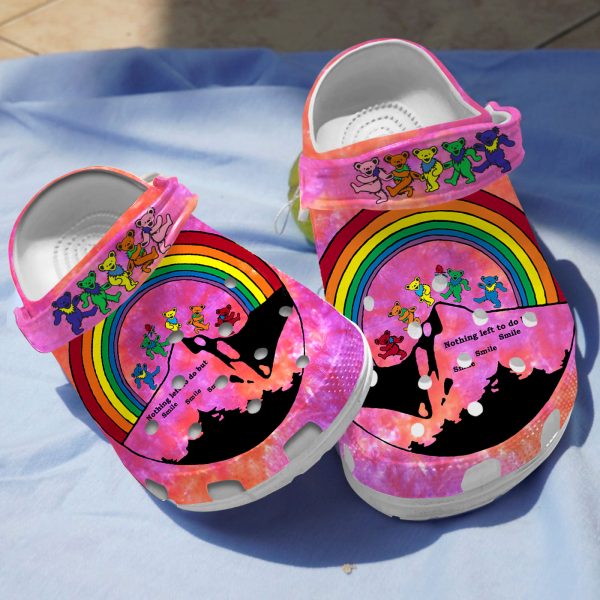 GAD0510101 ads1, Perfect for Women, Lightweight And Colorful Let Smile Crocs, Order Now for a Special Discount!, Colorful, Women