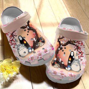 GAD1207907 ads2, Crocs Non-slip Studio Ghibli Sakura Floral Pink Clogs, Cute And Safe For Outdoor Play, Cute, Non-slip, Pink