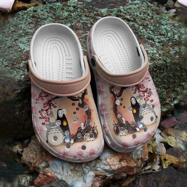 GAD1207907 ads3, Crocs Non-slip Studio Ghibli Sakura Floral Pink Clogs, Cute And Safe For Outdoor Play, Cute, Non-slip, Pink