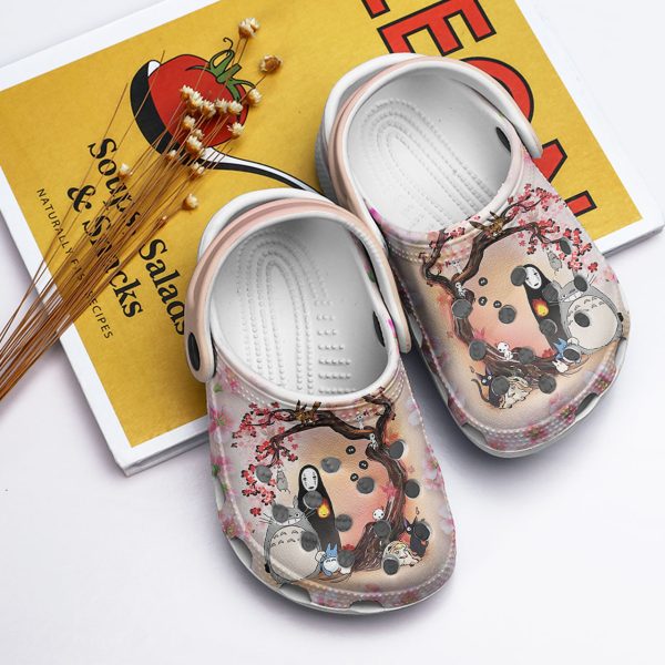 GAD1207907 ads5, Crocs Non-slip Studio Ghibli Sakura Floral Pink Clogs, Cute And Safe For Outdoor Play, Cute, Non-slip, Pink
