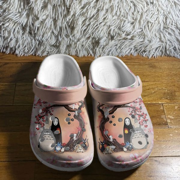 GAD1207907 ads9, Crocs Non-slip Studio Ghibli Sakura Floral Pink Clogs, Cute And Safe For Outdoor Play, Cute, Non-slip, Pink