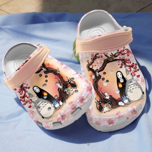 GAD1207907 chay ads, Crocs Non-slip Studio Ghibli Sakura Floral Pink Clogs, Cute And Safe For Outdoor Play, Cute, Non-slip, Pink