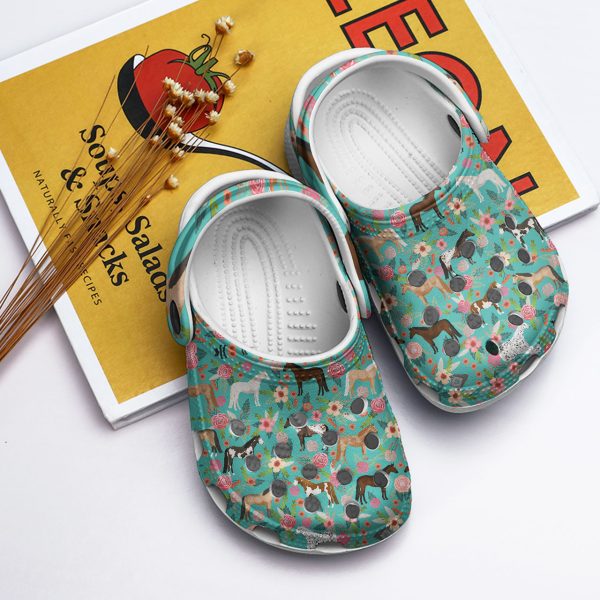 GAD1407105 ads10, New Horse Collection Floral Crocs, Order Now For A Special Discount, New, Special