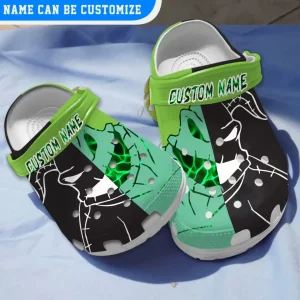 GAD1707305_custom_mockup_3-600×600-1.webp, Personalized Durable Oogie Boogie Black And Green Crocs, Buy More Save More, Black, Green, Men, Personalized