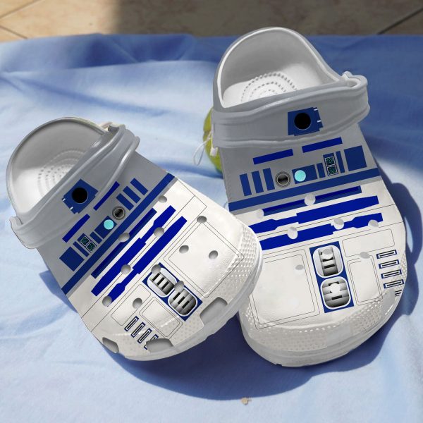 GAD2407103 ads1, New Star Wars R2 D2 Printed Crocs Surface with A Perfect Version Additional Ventilation And Durability, New