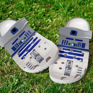 GAD2407103 ads2 scaled 1, New Star Wars R2 D2 Printed Crocs Surface with A Perfect Version Additional Ventilation And Durability, New