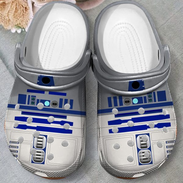 GAD2407103 ads3, New Star Wars R2 D2 Printed Crocs Surface with A Perfect Version Additional Ventilation And Durability, New