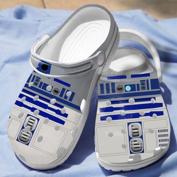 GAD2407103 ads4, New Star Wars R2 D2 Printed Crocs Surface with A Perfect Version Additional Ventilation And Durability, New