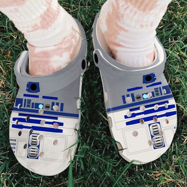 GAD2407103 ads6, New Star Wars R2 D2 Printed Crocs Surface with A Perfect Version Additional Ventilation And Durability, New