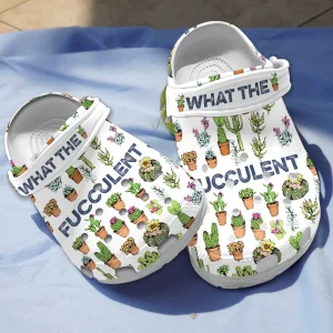 GAL0308303 1 jpg, Special Design Durable And Good-looking What The Fucculent With Custom Name Crocs, Quick Delivery Available!, Durable, Good-looking, Special