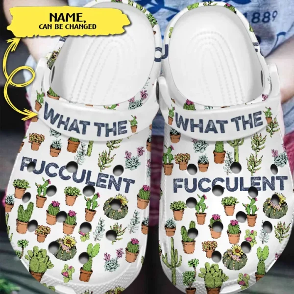 GAL0308303 jpg, Special Design Durable And Good-looking What The Fucculent With Custom Name Crocs, Quick Delivery Available!, Durable, Good-looking, Special
