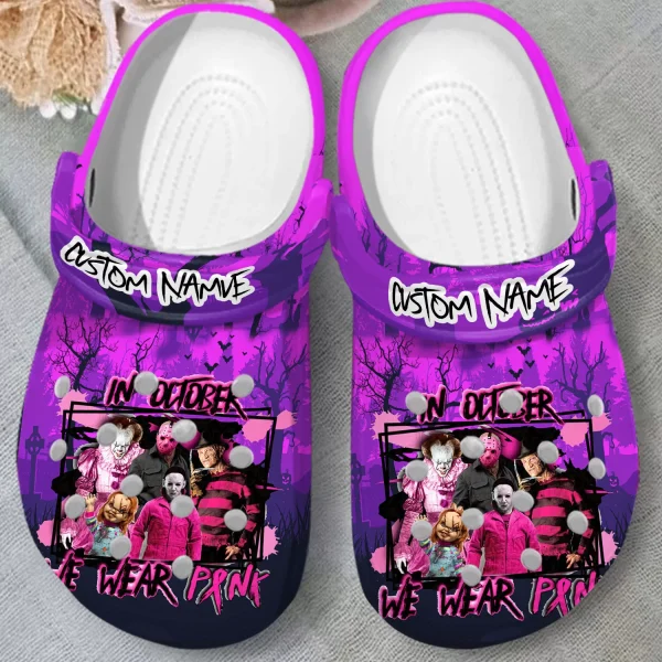 GAL2707306 1.jpgmockup jpg, For Evens, Personalized Lightweight And Non-slip In October We wear Pink, Hot Pink Crocs, Order Now for a Special Discount!, Non-slip, Personalized, Pink