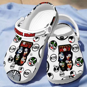 GAP1807302 mockup 01 jpg, For Fans, New Design Breathable And Water-Resistant Kiss Band Music Collection Crocs, Quick Delivery Available!, Breathable, New Design, Water-Resistant