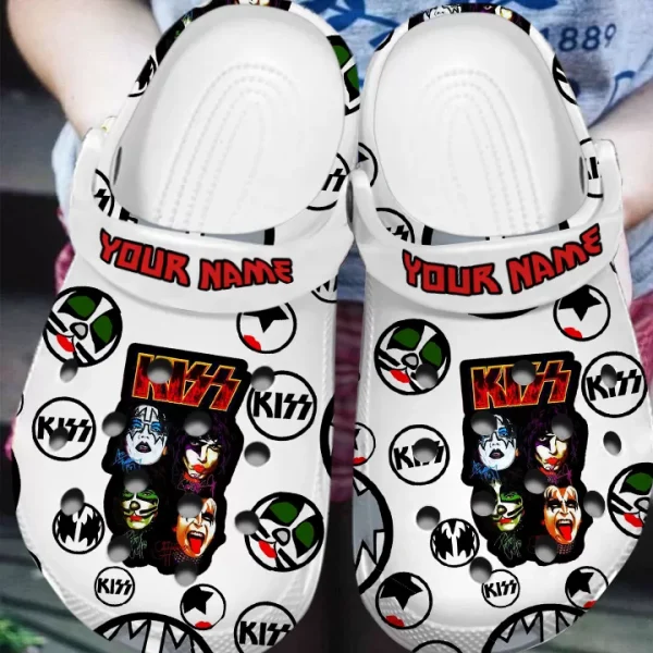 GAP1807302 mockup 04 jpg, For Fans, New Design Breathable And Water-Resistant Kiss Band Music Collection Crocs, Quick Delivery Available!, Breathable, New Design, Water-Resistant