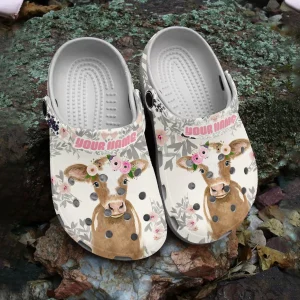GAP2908303 mockup 01 jpg, Water-proof Farm Floral Daily Cattle Customized Crocs, Water-proof
