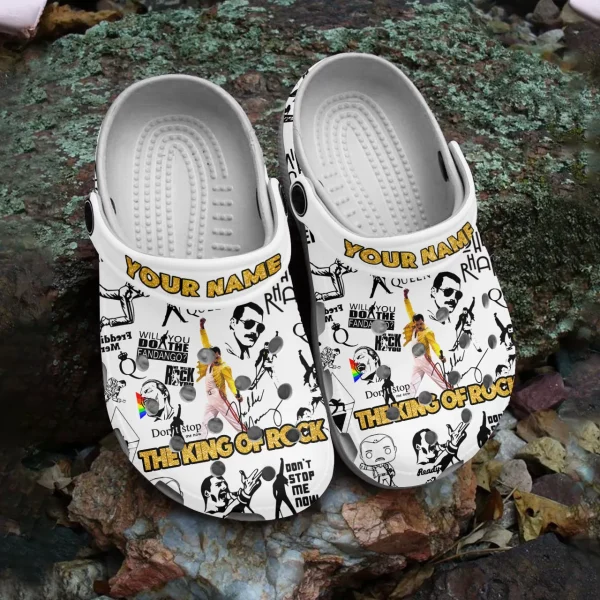 GAP3107301 mockup 01 jpg, For Fans, Breathable Cool And Customized The King Of Rock Queen Band Crocs, Easy to Buy!, Breathable, Cool, Customized