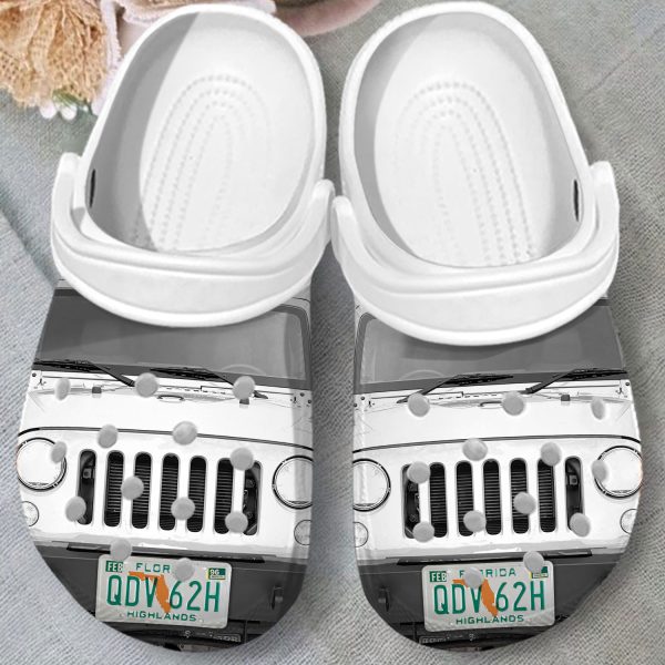 GAS1208103ch ads4, White Jeep So Cool Clogs, Lightweight Comfort Sandal Crocs, Comfort, Cool, White