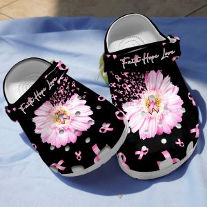 GAS2109107ch ads1, Exclusive Breast Cancer Awareness_Faith Hope Love Crocs For Men And Women, Exclusive, Men, Women