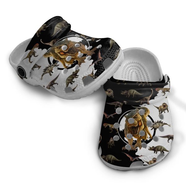 GAS2309103ch ads10, Dinosaurs Collection Crocs, Incredibly Lightweightand Water-Friendly Clog
