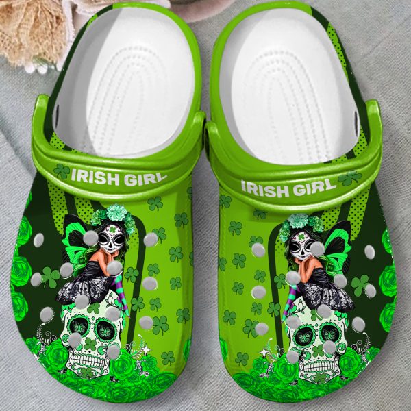 GAT0812110 ads 2, Affordable St. Patrick’s Irish Girl Green Crocs, Unique And Eye-catching For Outdoor Play, Affordable, Eye-catching, Green, Unique