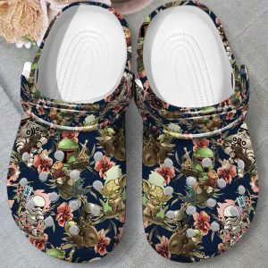 GAT1008107ch ads 2, New Floral Star Wars Pattern Crocs Easy to Wear and Provide A Secure Fit, New