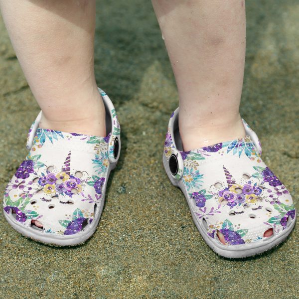 GAT2809101ch ads 6, Pretty UniCorn Purple Crocs, Soft And Durable Clogs For Kids And Adults, Kids, Pretty, Purple, Soft