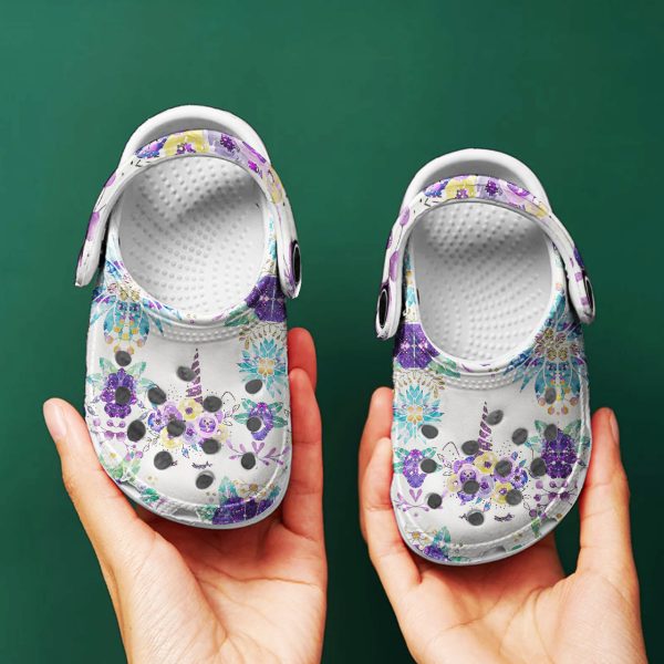 GAT2809101ch ads 7, Pretty UniCorn Purple Crocs, Soft And Durable Clogs For Kids And Adults, Kids, Pretty, Purple, Soft