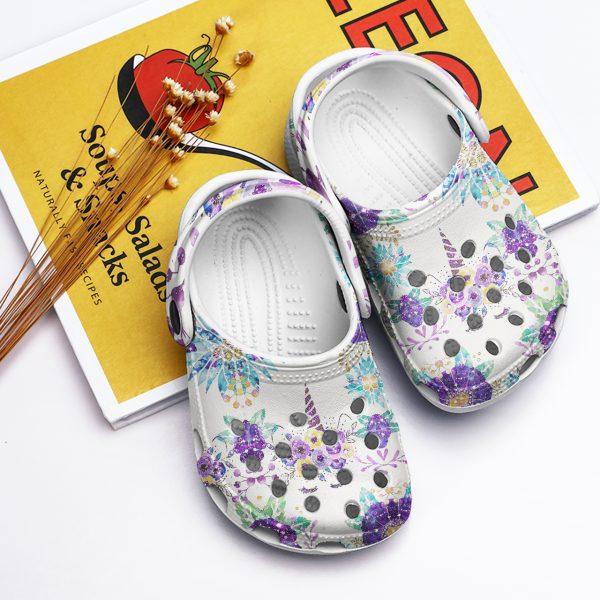 GAT2809101ch ads 8, Pretty UniCorn Purple Crocs, Soft And Durable Clogs For Kids And Adults, Kids, Pretty, Purple, Soft