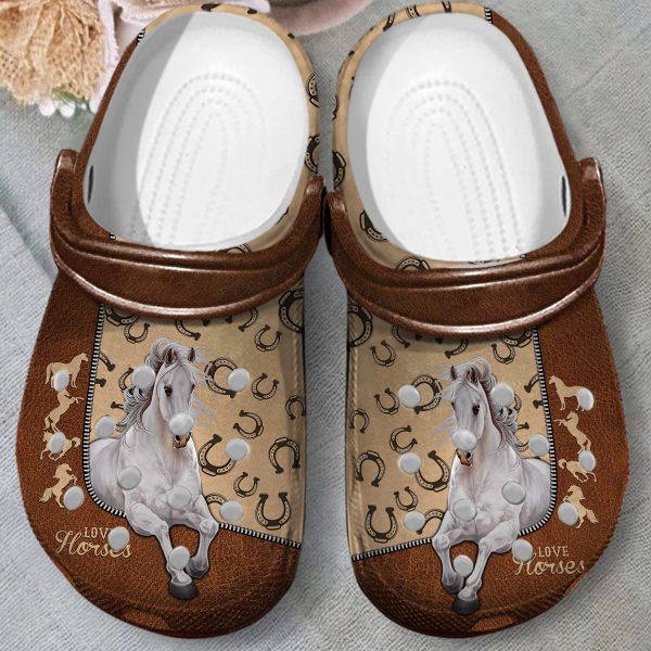 GAU1502209 ads 2, Pretty White Horse Crocs, Shop Now For The Best Price, Pretty, White